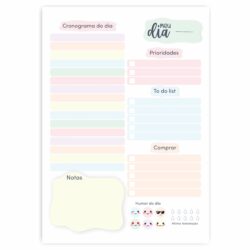 Meu Dia - Bloco de notas destacável