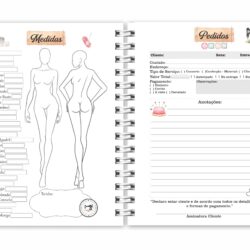 Caderno Medidas Costureira