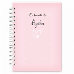 Caderneta Neutro Rosa