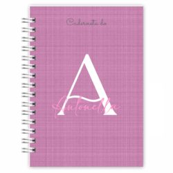 Caderneta Alfabeto Clean Linho Lilás