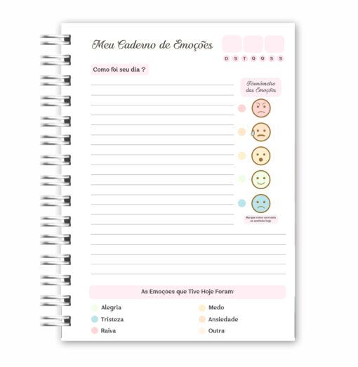 Caderno de Emoções Rosa - Imagem 2