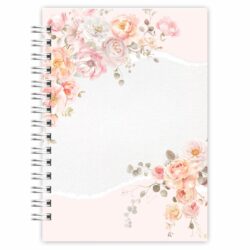 Caderno A5: Floral