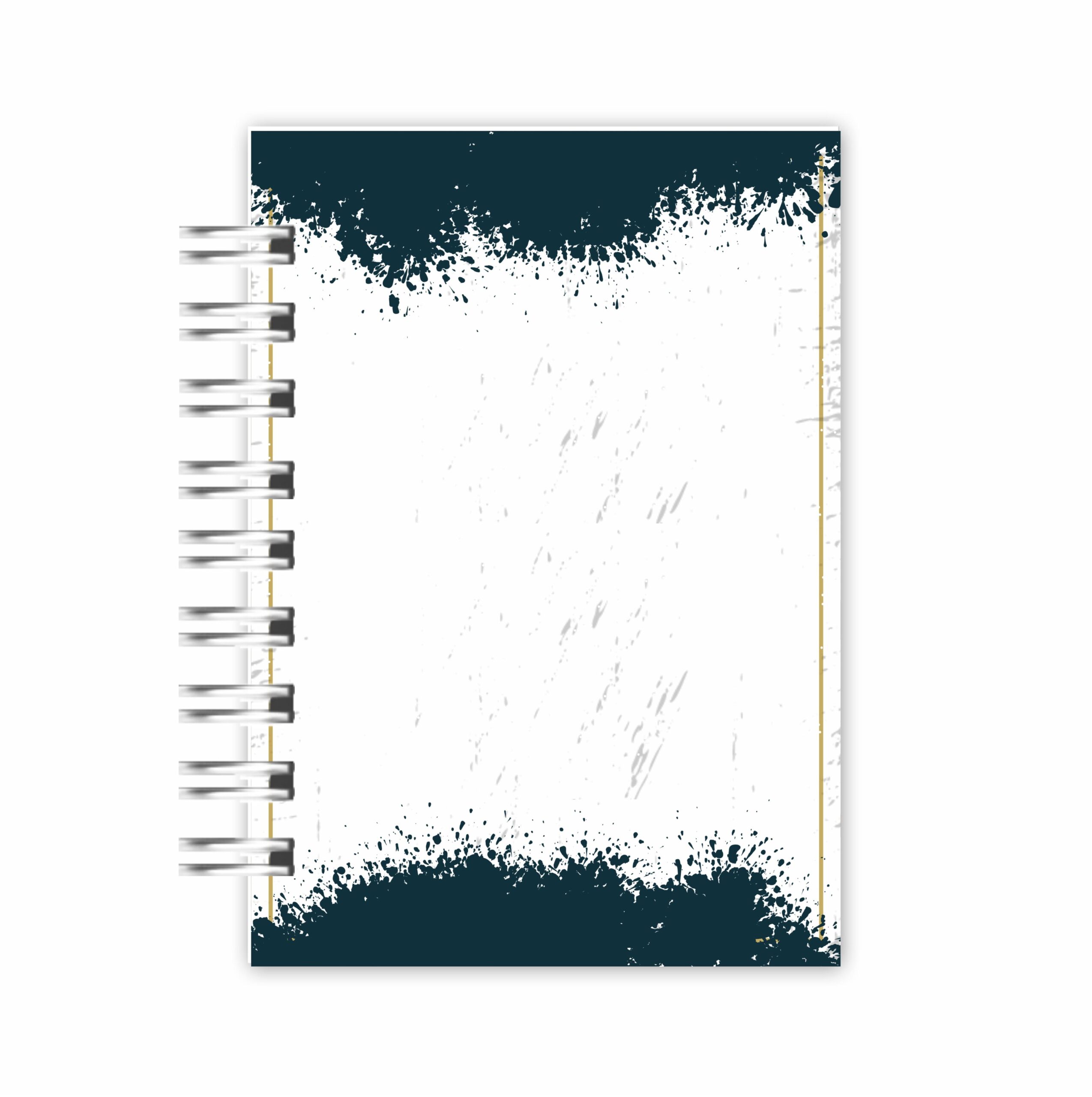 Mini Caderno A6: Azul c/ Branco