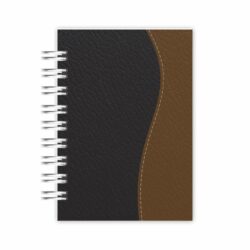 Mini Caderno A6: Preto e Marrom