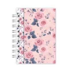 Mini Caderno A6: Elegância Rosada