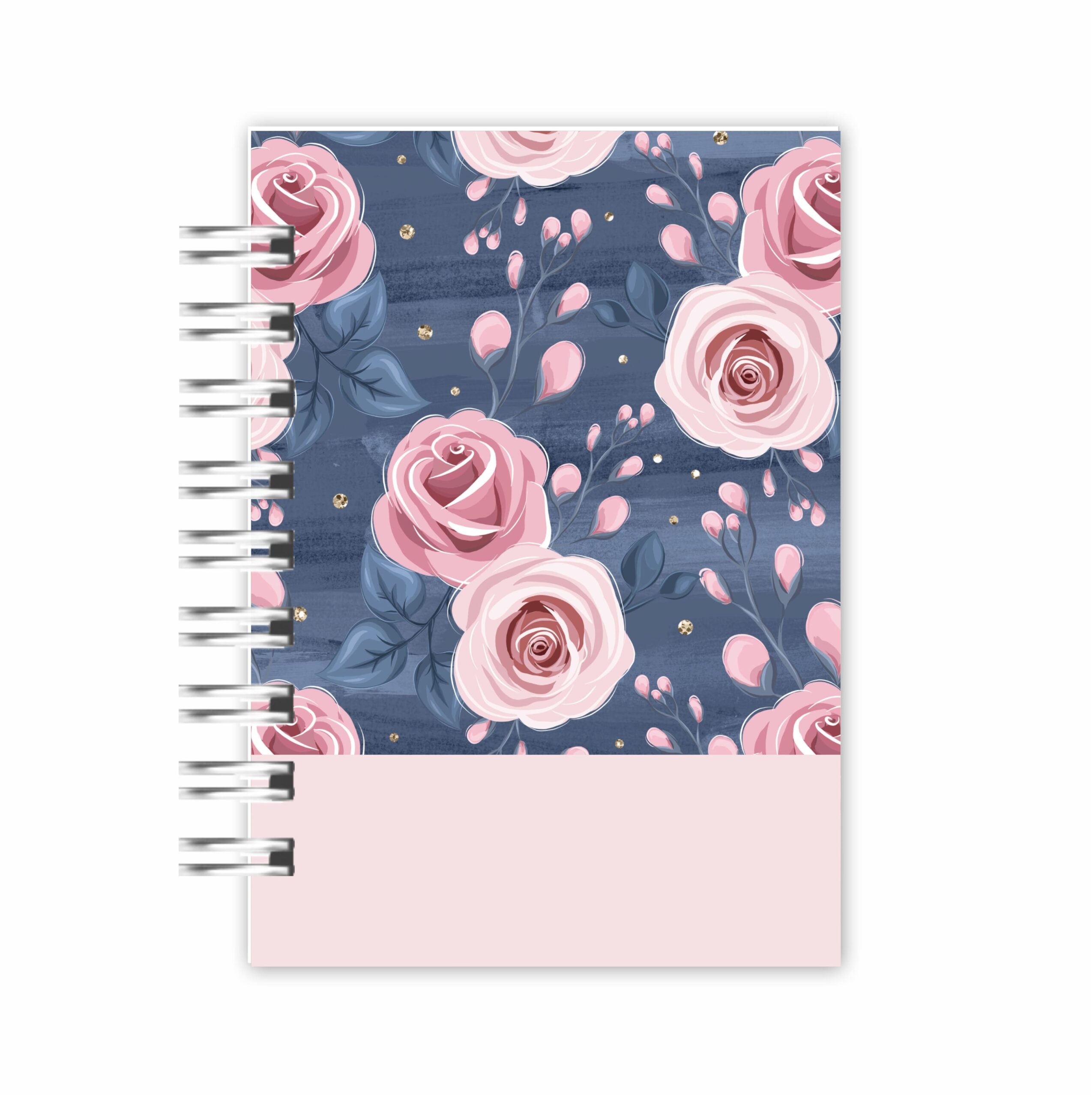 Mini Caderno A6: Rosa Encantada