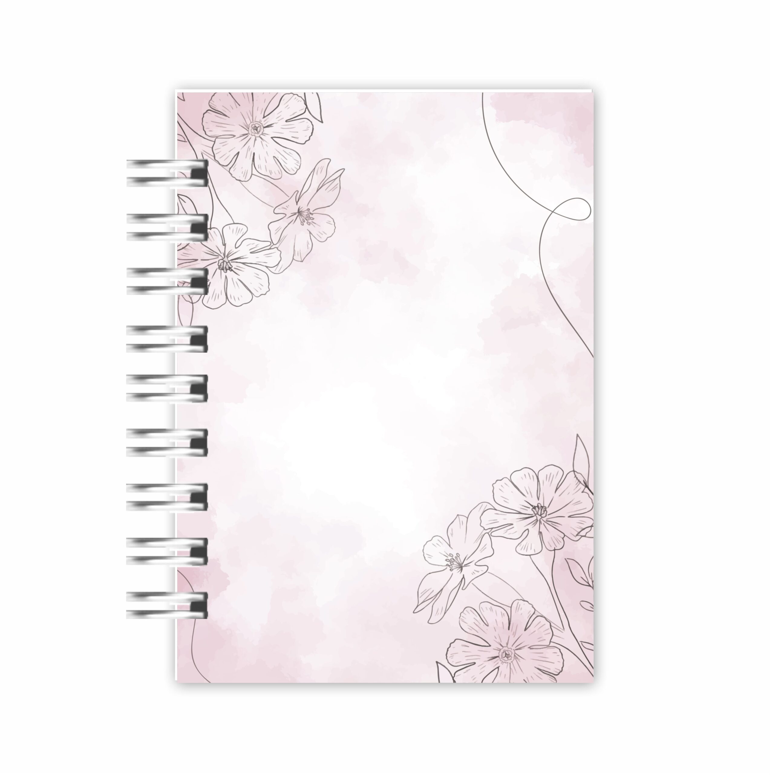 Mini Caderno A6: Traços Florais