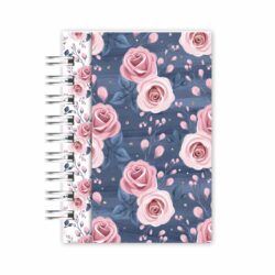 Mini Caderno A6: Rosa c/ Azul