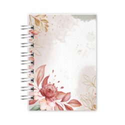 Mini Caderno A6: Folhas e Dourados