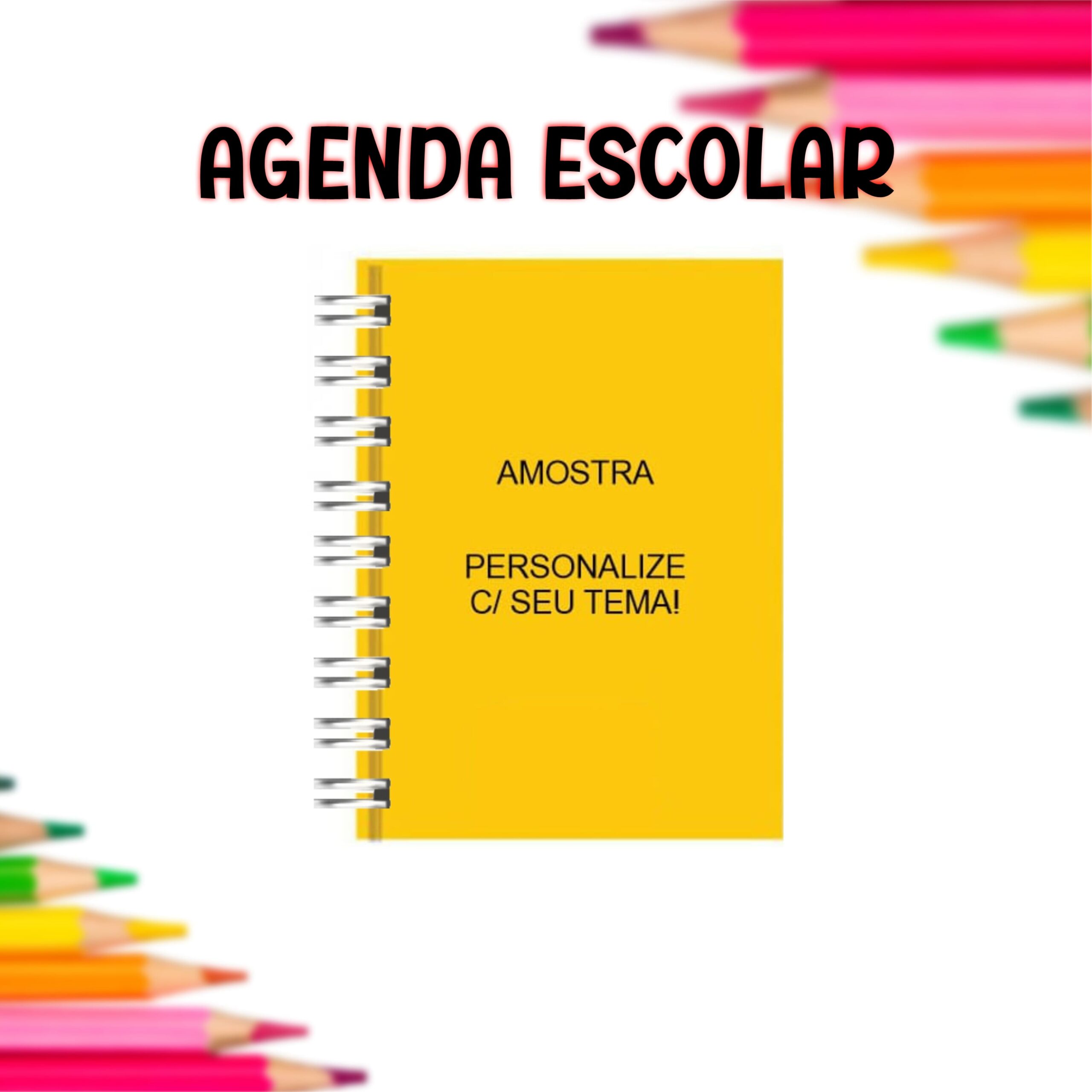 Agenda Escolar - Menina Diversos Temas